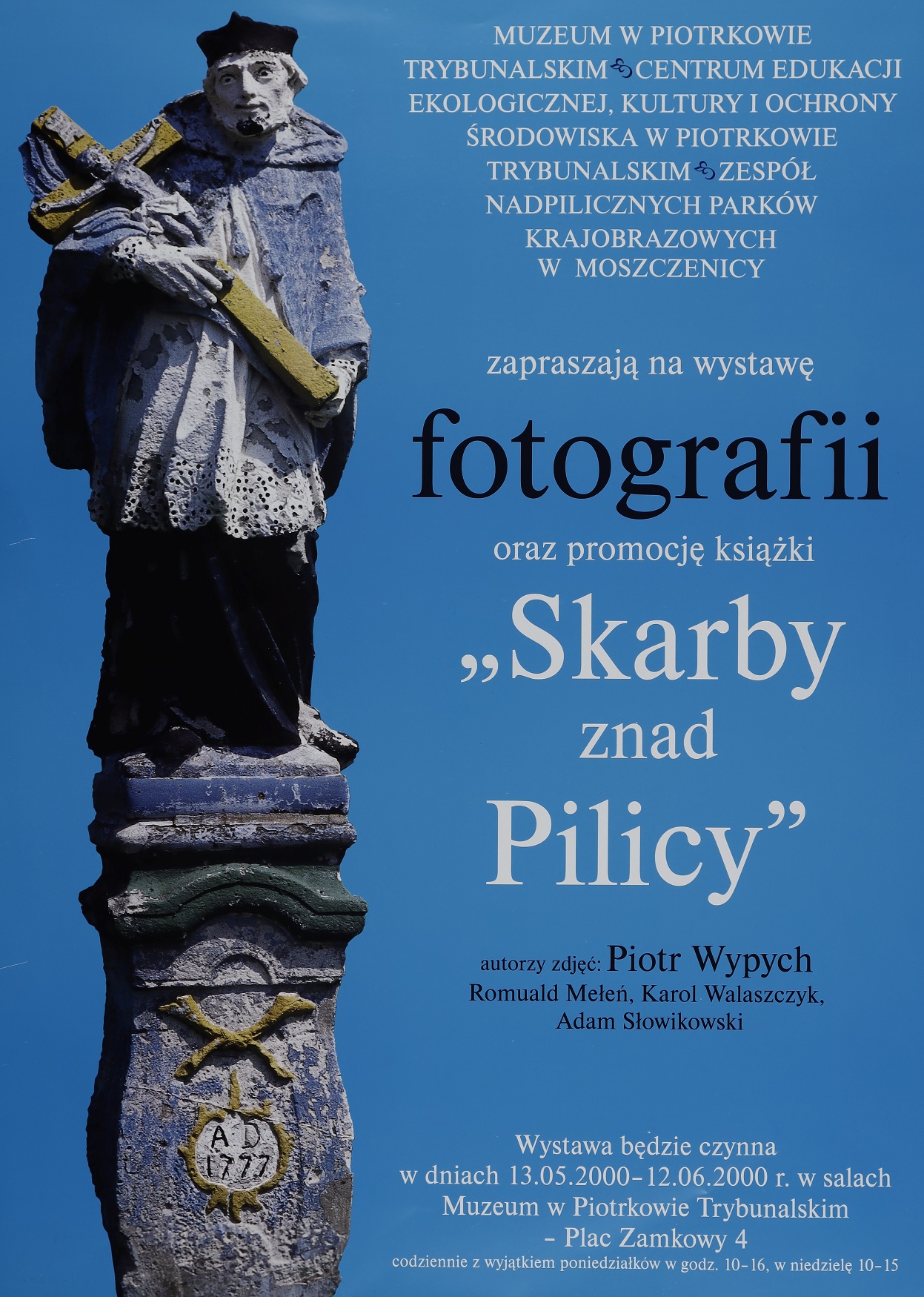 Jeden z plakatów z wydarzeń artystycznych - Zbiór Piotra Wypycha